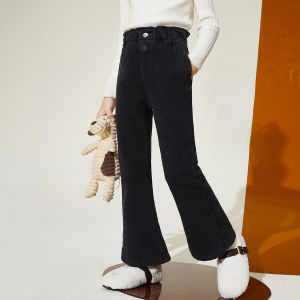 ASK JUNIOR | Spring and Autumn Insulated Warmer Tapered Jeans Bell Bottoms
