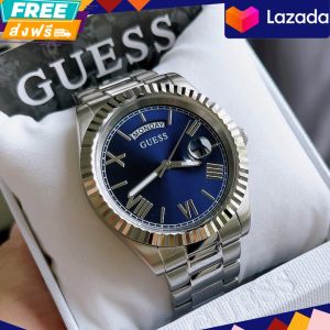 นาฬิกาข้อมือ GUESS CONNOISSEUR Men Watches Silver Stainless Steel Case