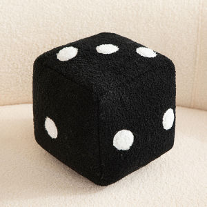 Dice Pillow Plush Dice Cube Cushion Hug Pillow Stuffed Plush Toy Game Props Car Interior Ornament Home Decoration Party Supplies