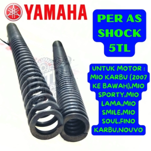 PER AS SHOCK DEPAN ISI 2PCS KODE-5TL YAMAHA BERKUALITAS ASLI ORIGINAL 100% BERGARANSI 1BULAN ORI .