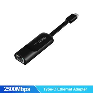 KEBIDU | USB Gigabit Ethernet Adapter 2500Mbps USB 3.0 Network Card to RJ45 Lan Driver Free For Desktops Laptop Macbook PC Accessories