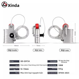 Xinda | Dụng Cụ Giữ Dây Chống Rơi 16-19mm