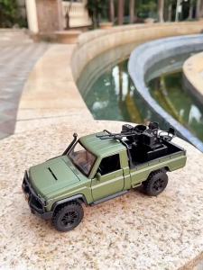 MAKEDA | 1:24 Scale Land Cruiser LC79 LC80 Model Toy Alloy Diecast Car Doors Opened Sound Light Pull Back Vehices Study Decoration Gifts