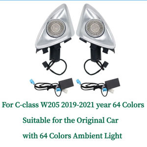 For Mercedes-Benz 4D Rotating Tweeter Speaker C GLC E S-class W213 W205 W222 W223 X253 RGB Led Luminous Car Speaker Horn Refit