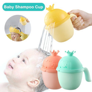 Baby Shampoo Cartoon Baby Shampoo Cup Bathing Shower Spoons kids Washing