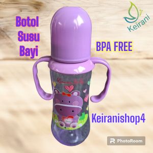 BOTOL SUSU BAYI BABY FEEDING BOTTLE KINAWA BABY DENGAN 2 PEGANGAN 240ML 6 VARIAN WARNA BPA FREE