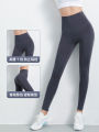 High Waist Fitness Pants Women's Summer Yoga Tightening Abdomen Quick Dry Running Sports Yoga Pants Breathable Nylon Fabric. 