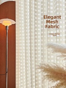 Sheer Linen Japanese Minimalist Window Curtain