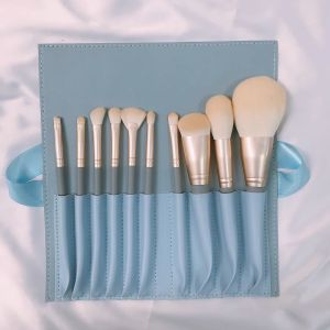 LEIREN | Soft Portable Affordable Makeup Brush Set for Students 10 Pieces
