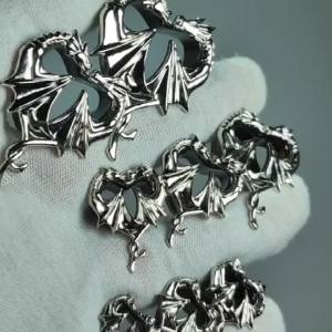 1PC Pterosaur Wings Ear Tunnel&Plug Expander Heart Flared Threadless Ear Weight Ear Gauges Strengthed Piercing Earring jewelry