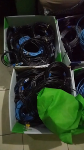 Kabel LAN Cat5e UTP 90 Meter Terpasang RJ45 NYK Dan Plugboot