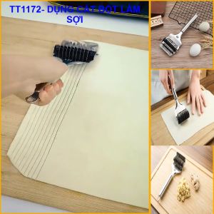 Dụng cụ cắt bột thành sợi mì dạng con lăn dễ dàng sử dụng