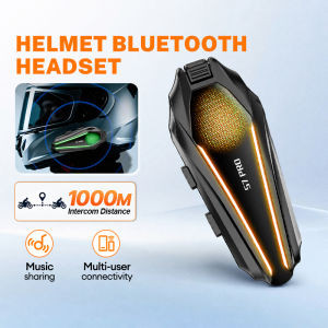 Motorcycle Helmet Bluetooth Headset S7 Pro for Multi-User Connectivity Bluetooth 6.0 Reduction Headset 1000M Ultra-Long Intercom Distance Fon Kepala Bluetooth Topi Keledar Motosikal