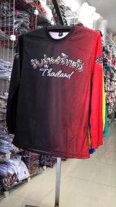 วัยรุ่นสร้างตัวแขนยาว ผ้าไมโคร เสื้อยืดแขนสั้น พิมพ์ลายคมชัด