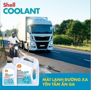 [Nước giải nhiệt 4L] Dung dịch làm mát và chống đông pha sẵn 50/50 dành cho xe ôtô Shell Coolant Longlife Plus 4L