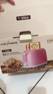 READY STOCK ADVANCE Pemanggang Roti Toaster Sandwich Otomatis Pop-up Garansi Resmi 1 tahun