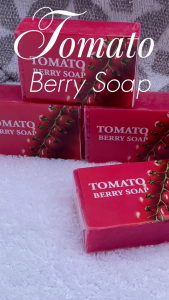 4PCS/ 8PCS Organic Tomato Berry Whitening Soap - Pinkish White Glow & Pore Refining - Natural Glass Skin Moisturizer Body Soap