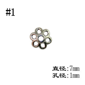 Tibetan Silver Receptacle Spacer Bracelet Tibetan Accessories Crafts Metal Gasket Spacer Beads DIY Alloy Handmade Flowers Cap Accessories