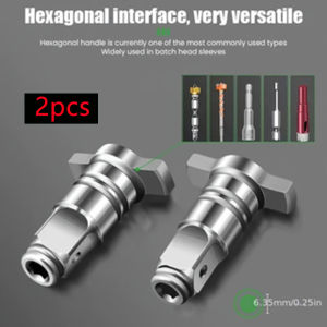 2pcs T-Shaped Electric Brushless Impact Wrench Adapter Dual-Use Spanner Shaft Conversion Head Impact Wrench Adapter Accessories