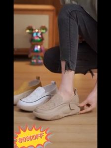 Thick Soled Womens shoes thick soled shoes for women height increase shoes casual shoes leather shoes with heels on sale korean style height increasing shoes original plus size sandals women flat soft wedge loafers shoes sneakers thick soled women shoes