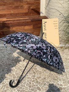 Thefifthmoon Autumn Taste Retro Pattern Paisley Flower Artsy Long Handle Umbrella Couple Umbrellas Umbrella