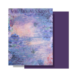 Peach Plum Purple Sauce Fresh Flower Bouquet Packaging Paper Art Simple English Background Paper Kraft Paper Milan Brand