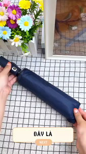 Ô Dù Che Mưa Chống Nắng 24 Nan UPF50+ Tự Động Gấp Mở 2 Chiều Khung Xương Dày Cứng Cáp
