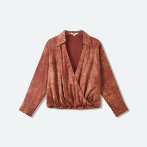 Silk Retro Cross-over Shirt