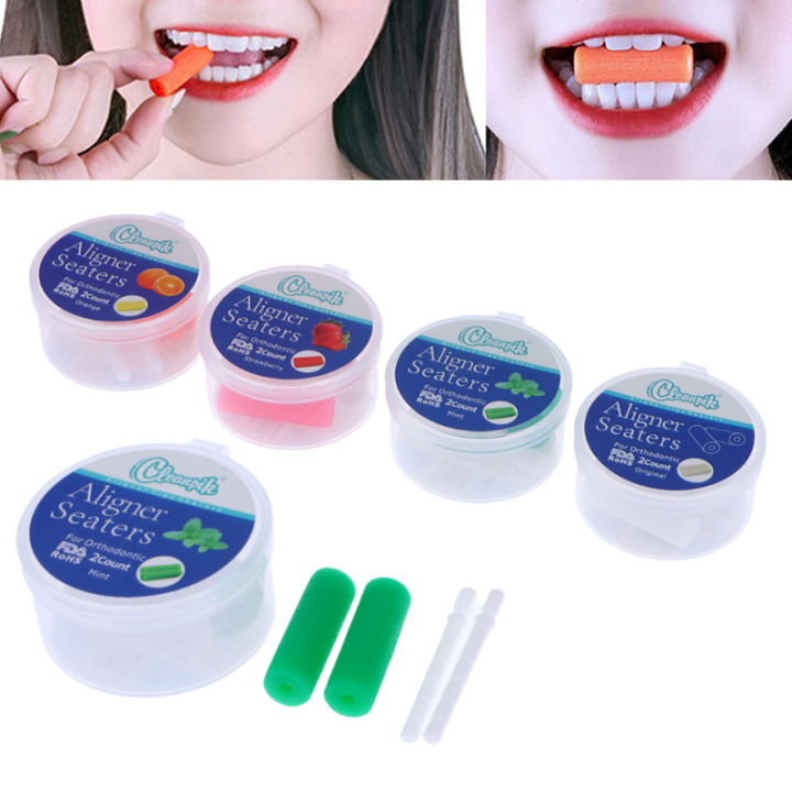 2pc Teeth Chewie for Patient Tooth Aligner Chewies Aligners Tray