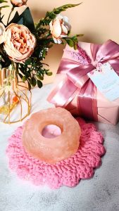 Personalized Classic Himalayan Salt Candle Holder Gift Package Souvenir