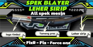 spek balyer sunmori leher pepet /Sirip Spesial Fiz R Fiz Force One Sigma Alfa Full Sistem By YKM RACING MUFFLER