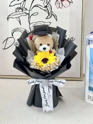 🇲🇾soap sunflower Graduation bear bouquet