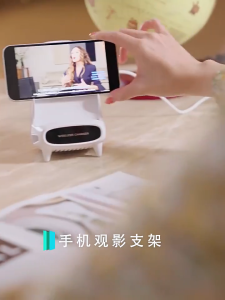 Portable Mini Chair Wireless Charger Desk Mobile Phone Holder Fast Charging Stand 15W Wireless Charging Station Charger Stand with megaphone