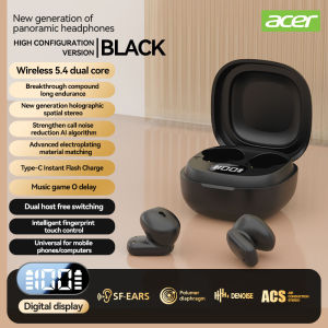 【Acer 501】Bluetooth Earphones In-Ear Design Mini Portable Wireless Headphones Comfortable to Wear Suitable for Sports Running Cycling Compatible with Mobile Phones Tablets Laptops