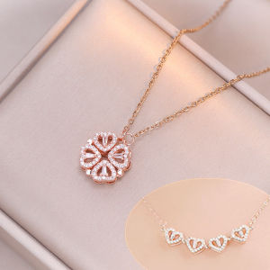 Non-Fading New Chinese Style Necklace Womens Fashion Jewelry Best Friend Lightweight Luxury Gift for Mom round Bead Chain