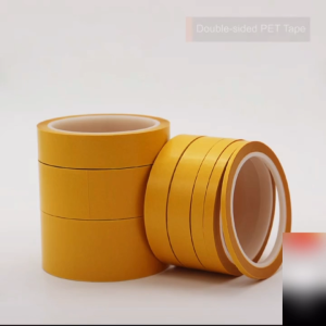 PET Double Sided Tape High Temperature Resistance No Trace Transparent Heat Resistant Strong Adhesive Tape 50M