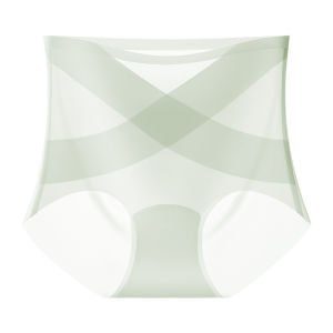 High Waist Ice Silk Shapewear Briefs Womens Thin Model Briefs Postpartum Body Shaping Underwear Seamless Tummy Control Panties