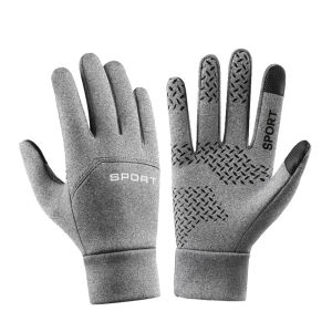 Găng Tay Chạy Bộ Mùa Đông Cảm Ứng Đa Năng GTUBIKE Giữ Ấm Dệt Kim Đủ Ngón Tay Cho Nam Và Nữ Dùng Cho Thể Dục Thể Thao