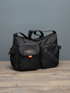 spaceman | Casual Oxford Cloth Mens Shoulder Bag Large Capacity Commuter Crossbody Bag Canvas Portable Backpack Zipper Closure Pure Color