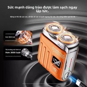 MONLEYTA | Portable Electric Shaver For Men German Design No Black Points Left Behind Multi-Function Grooming Aluminium Alloy Blade
