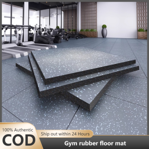 Gym rubber floor mat sound insulation and shock absorption sports floor mat extra thick 25mm silent dumbbell mat