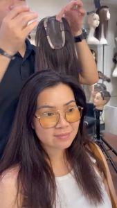 Tóc dán hói 2 mái XFK01 tóc giả nữ Sỉ 85k