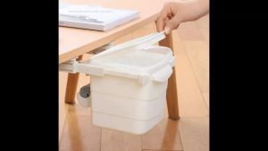 Tempat sampah sliding tempel bawah meja/Trash can under table-Unique Home Store