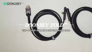 BSN | DOONJIEY USB C to HDMI Cable 16K 60Hz 8K 60Hz Foldable Mobile Holder Type C to HDMI-Compatible Video Cord For Phone PC TV Laptop