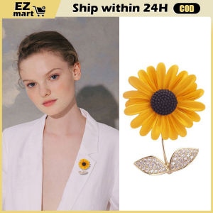 【Fast Shipping】 Cute Sunflower Brooch Exquisite Sunflower Pin Simple Fashion Brooches Accessory