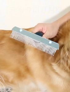 หวีสุนัขสำหรับสุนัขตัวใหญ่ แปรงสุนัข หวีสุนัข หวีสัตว์เลี้ยง ป้องกันการพันกันของขนสัตว์เลี้ยง CW32