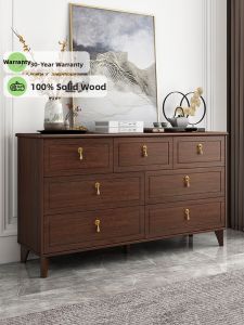 FANLUOWEI | Modern Simple Chinese-Style American Solid Wood Chest of Drawers