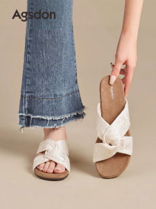 Agsdon | Summer Trendy Flat Sandals Flip Flops for Dresses and Beach