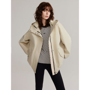 Elle | 90 White Duck Down Workwear Hooded Womens Winter Jacket