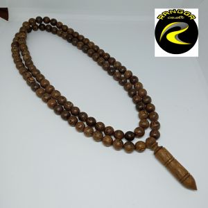 kalung tasbih kayu KELOR JAWA ASLI A448